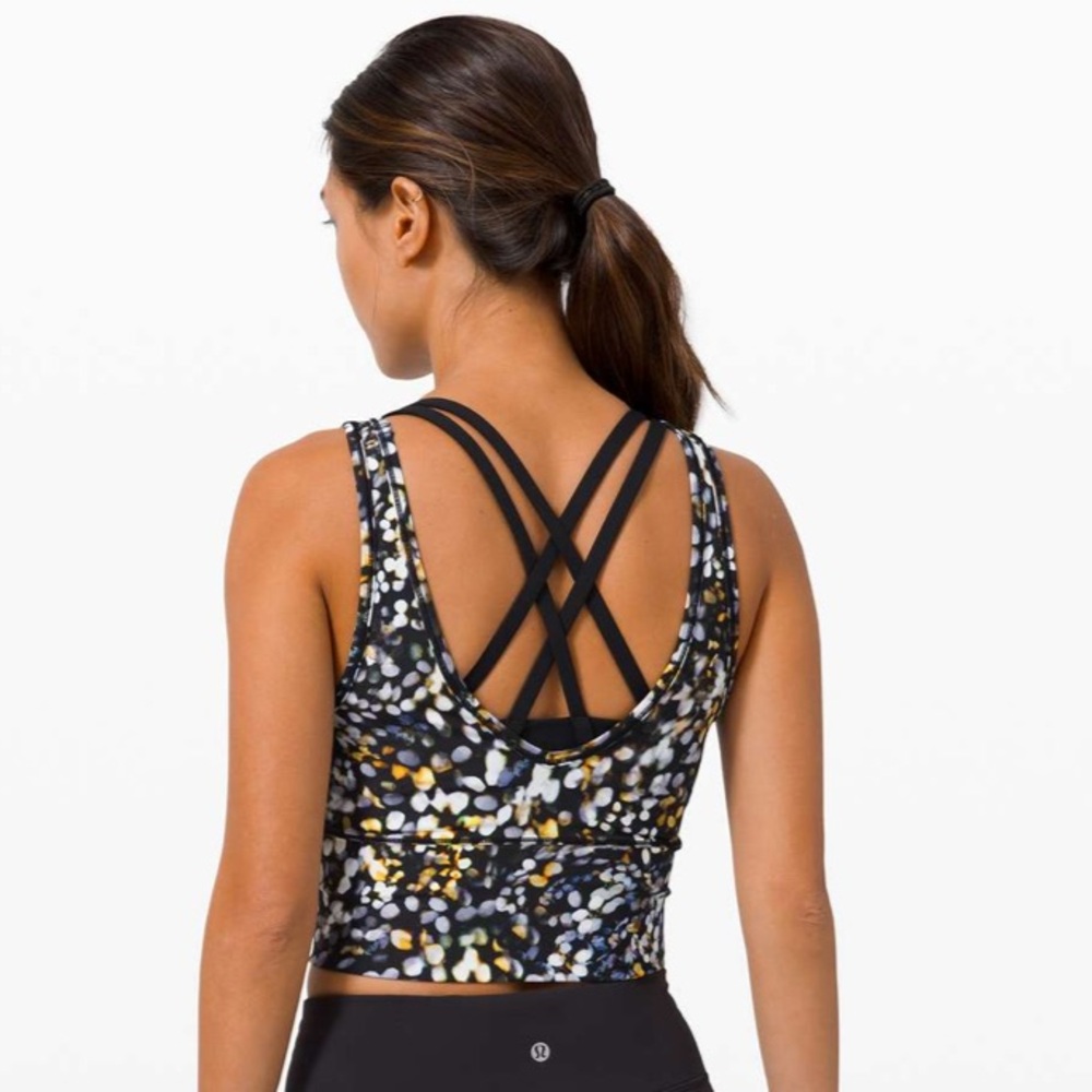 lululemon athletica Black Multi Print Tank